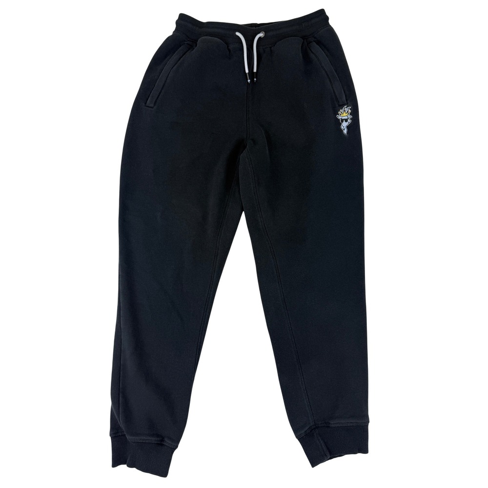 GOAT USA Sweatpants Youth XL Black Joggers Fleece Zipper Pockets GSTEG23100Y